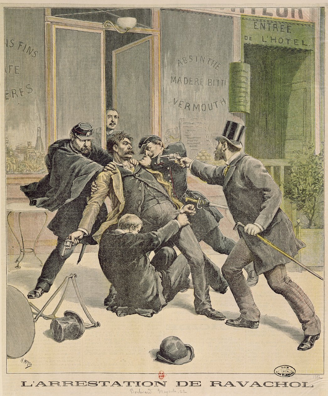 Die Verhaftung von Ravachol, Titelseite von 