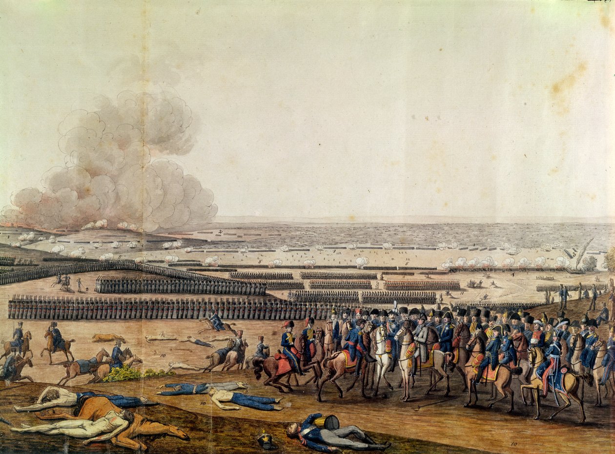 Die Schlacht von Moskau, 7. September 1812 (Detail) von French School