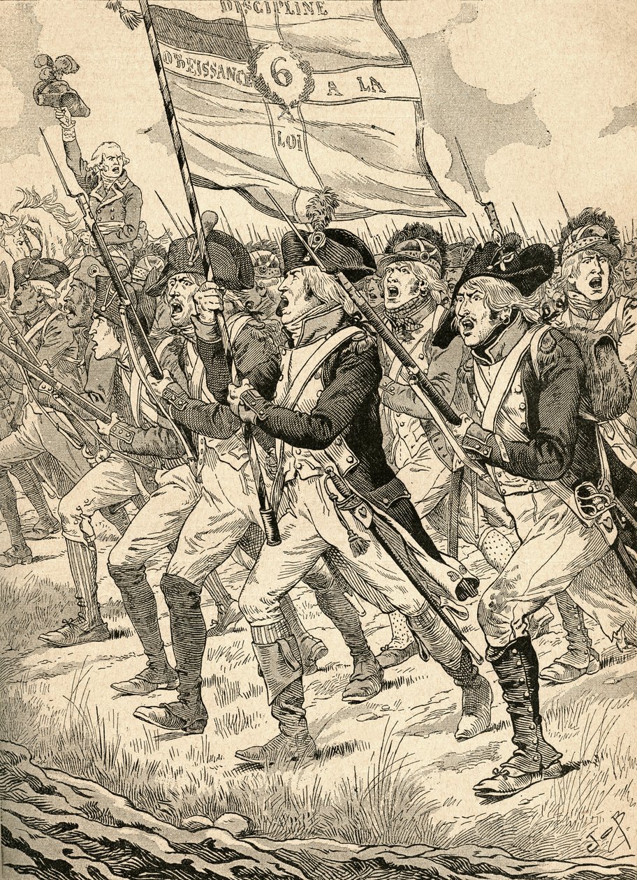 Die Schlacht von Valmy von French School