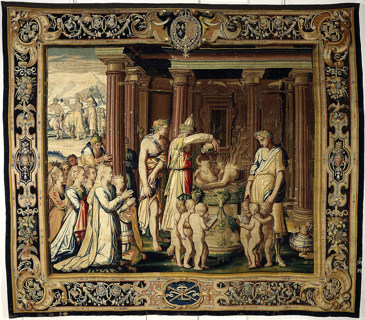 Die Krönungsopfergabe, ca. 1610 von French School