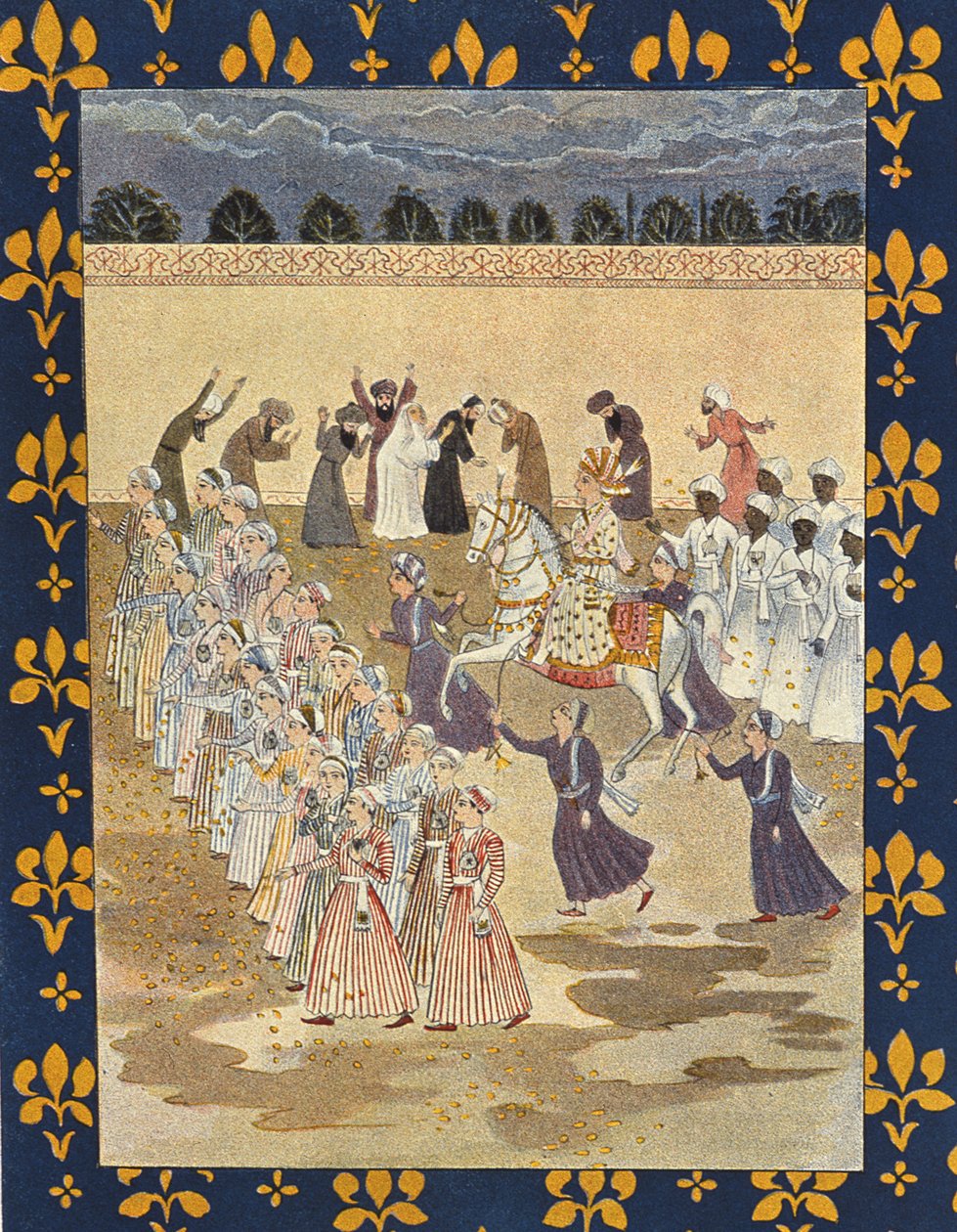 Der Kortege von Aladdin, Illustration für Aladdin, aus Tausendundeine Nacht, 1895 von French School