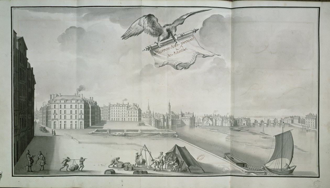 Die Gabelle, Nantes, 1723 von French School