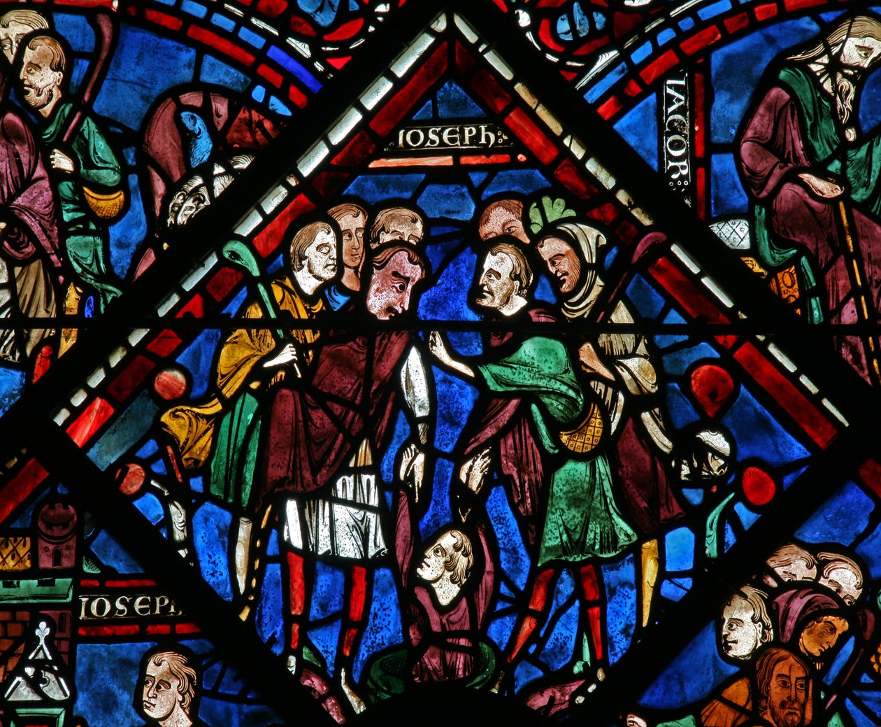 Das Joseph-Fenster: Er wird von seinen Brüdern in eine Grube geworfen von French School