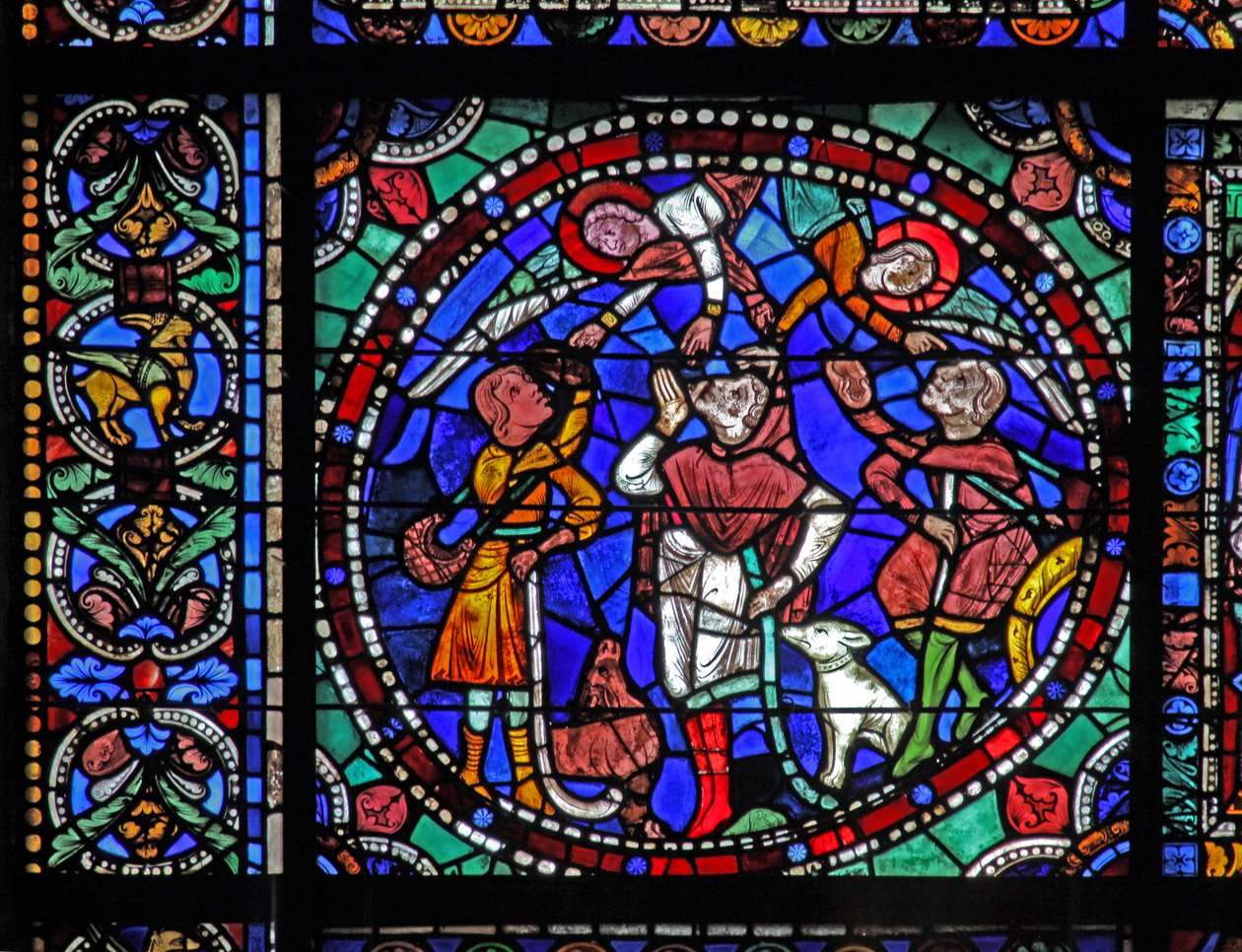 Das Leben Christi Fenster: Die Verkündigung an die Hirten von French School