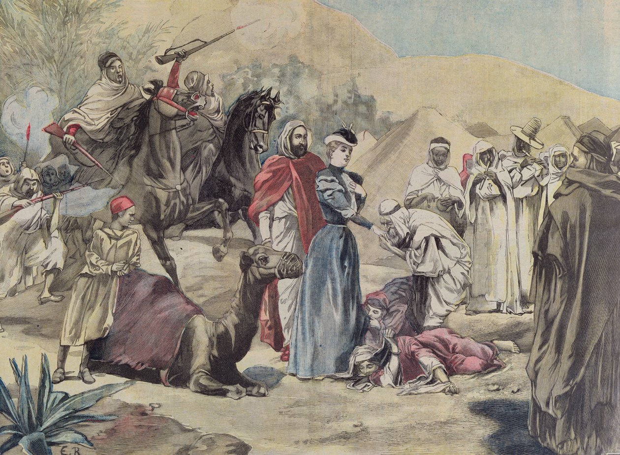 Die Heirat einer europäischen Frau mit einem arabischen Häuptling, aus Le Petit Journal, 1899 von French School