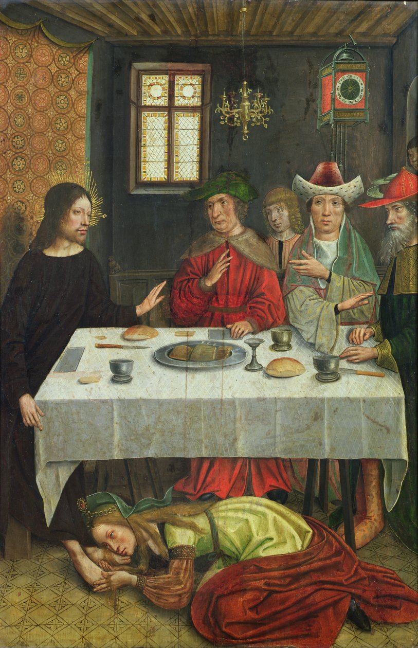 Das Mahl im Haus des Simon, des Pharisäers von French School