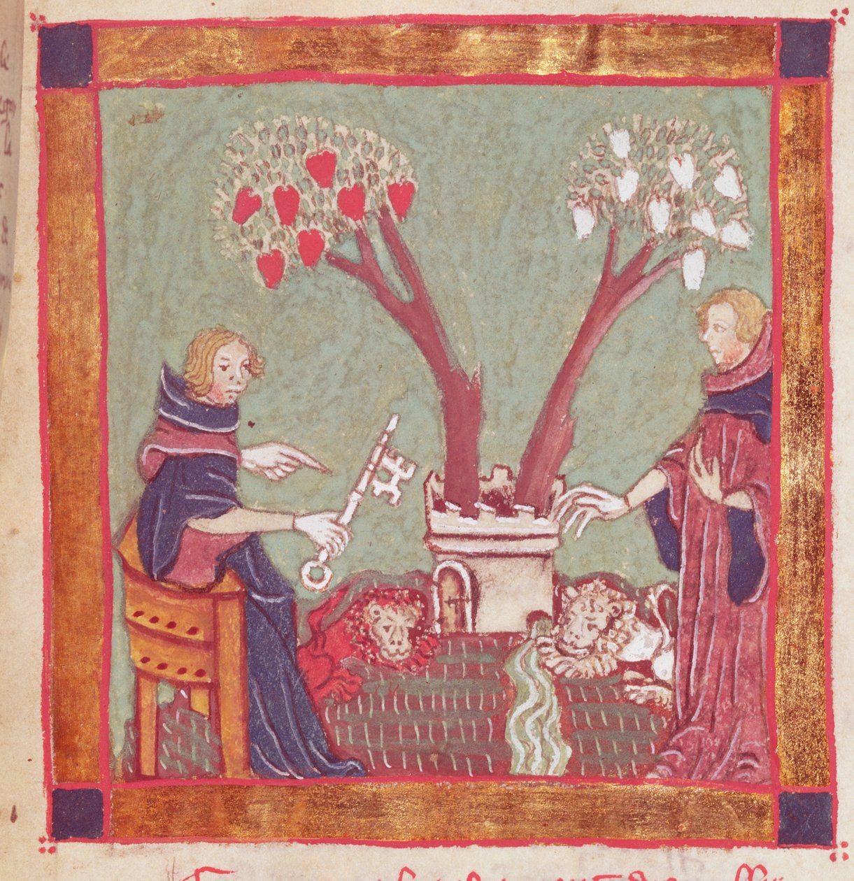 Der Wille der Philosophen, aus einem Manuskript der Alchemie, 14. Jahrhundert von French School