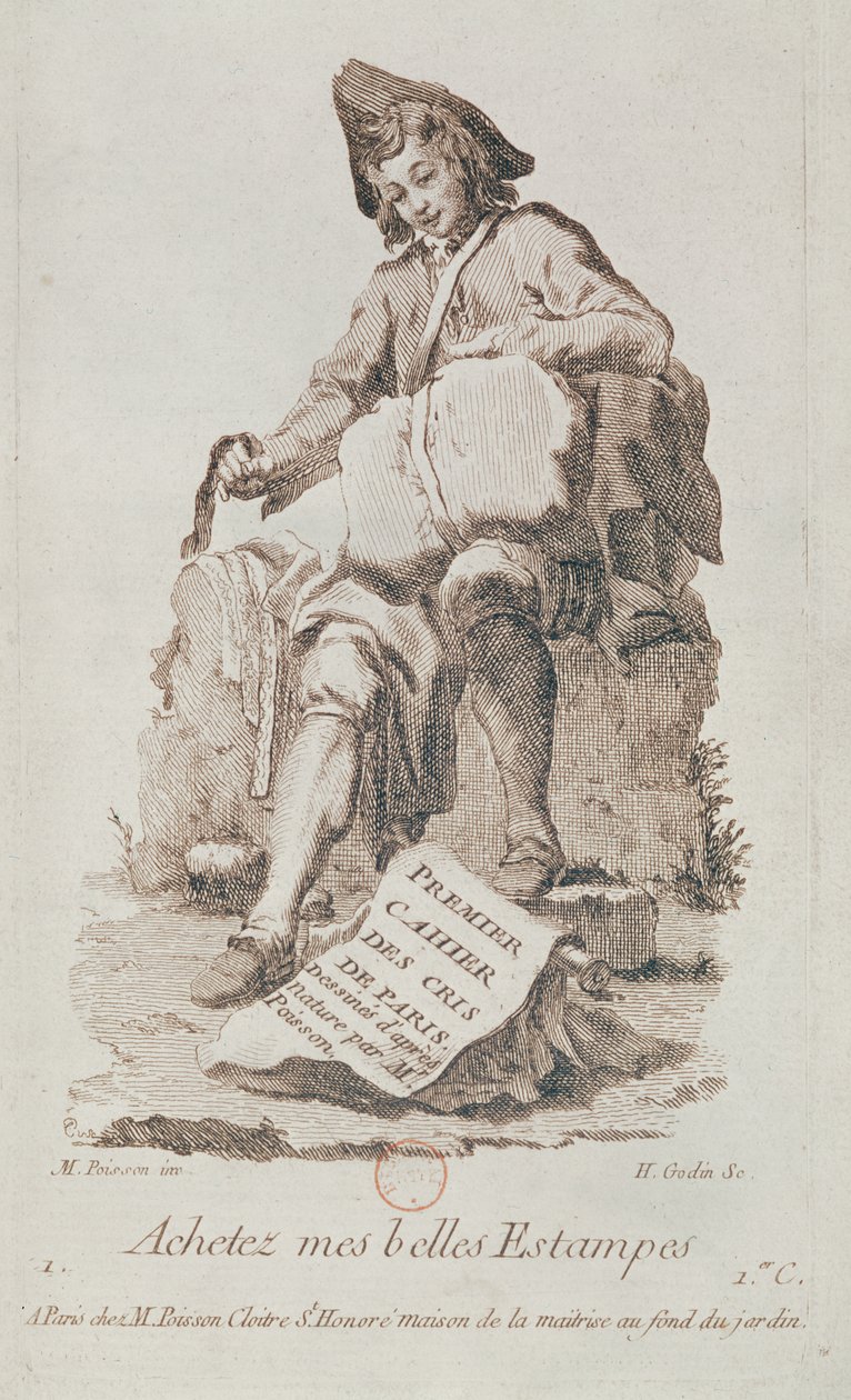 Der Druckverkäufer, aus Petits Métiers de Paris von French School