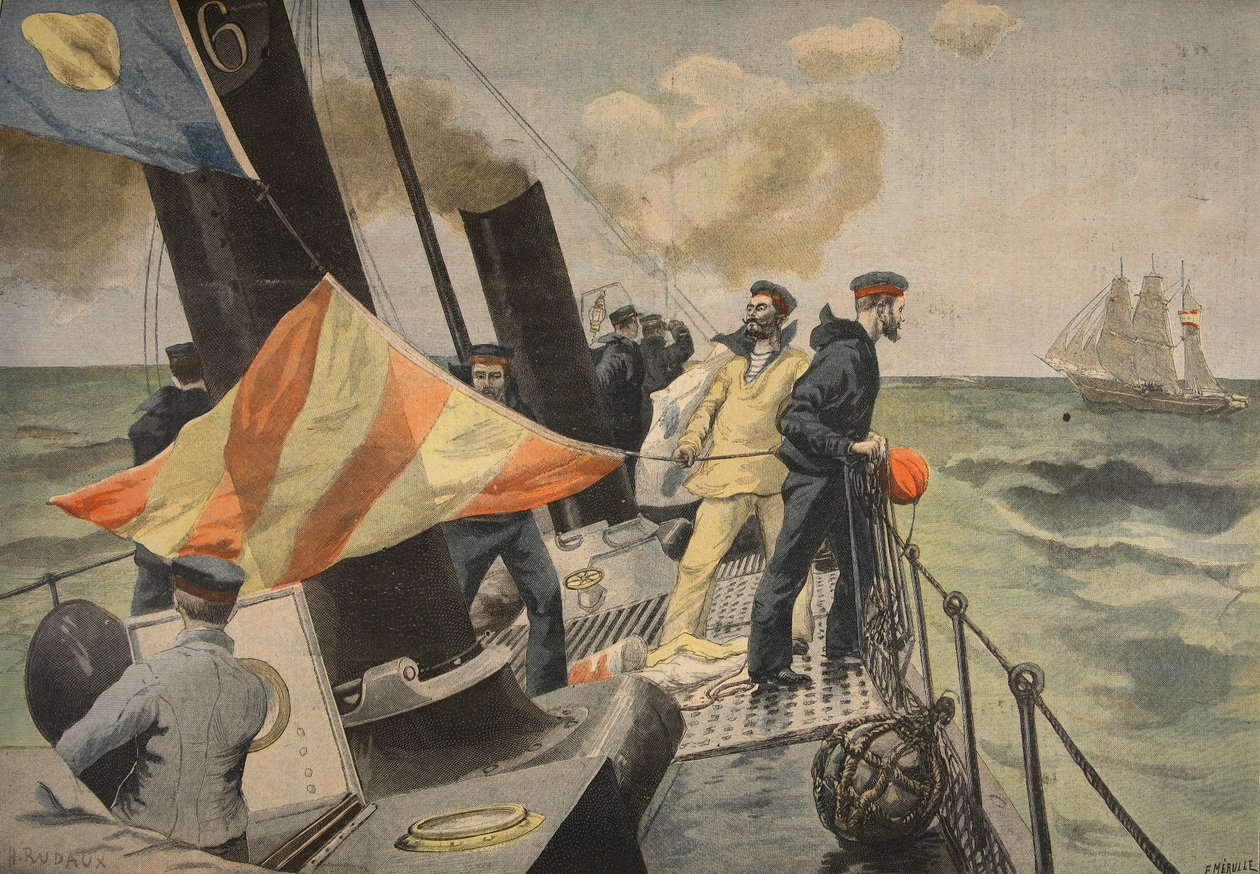 Der Spanisch-Amerikanische Krieg, Illustration aus Le Petit Journal: Supplement illustre, 1898 von French School