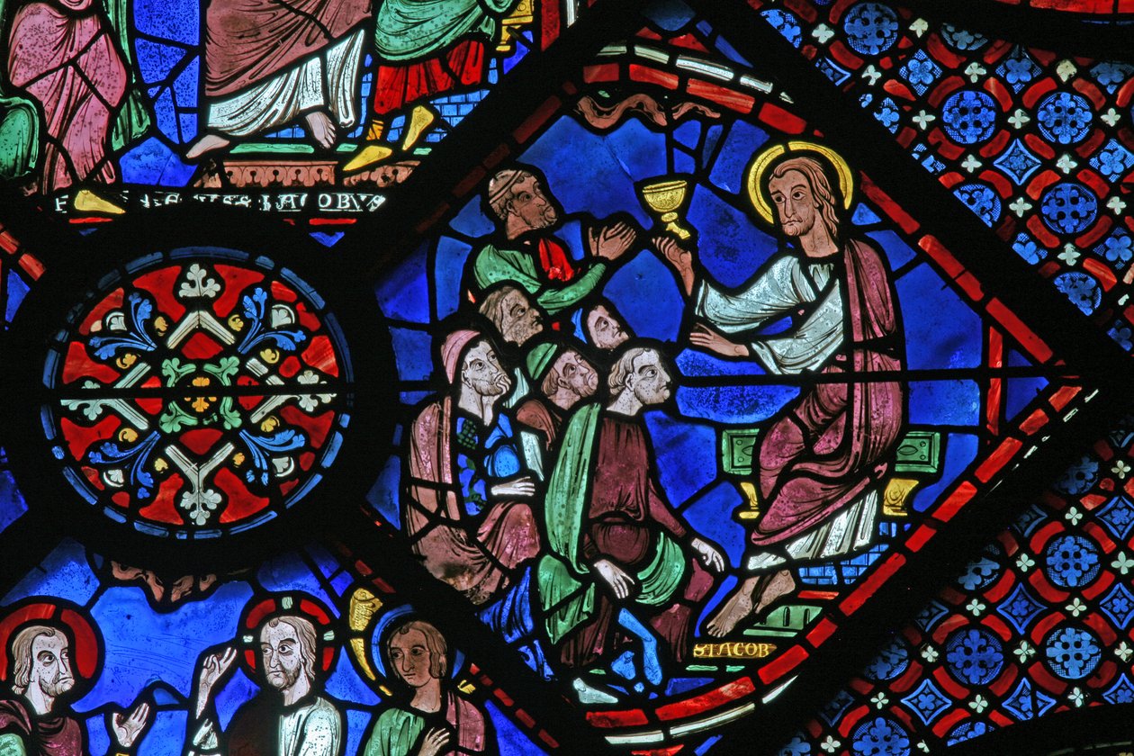 Das St. Jakobus Fenster: Predigt in der Synagoge von French School