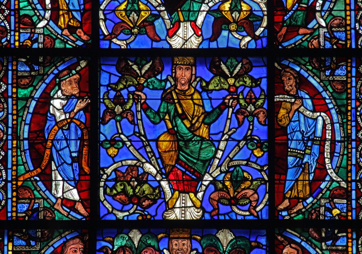 Der Baum Jesse: Zacharias, Jesse-König, Joel von French School