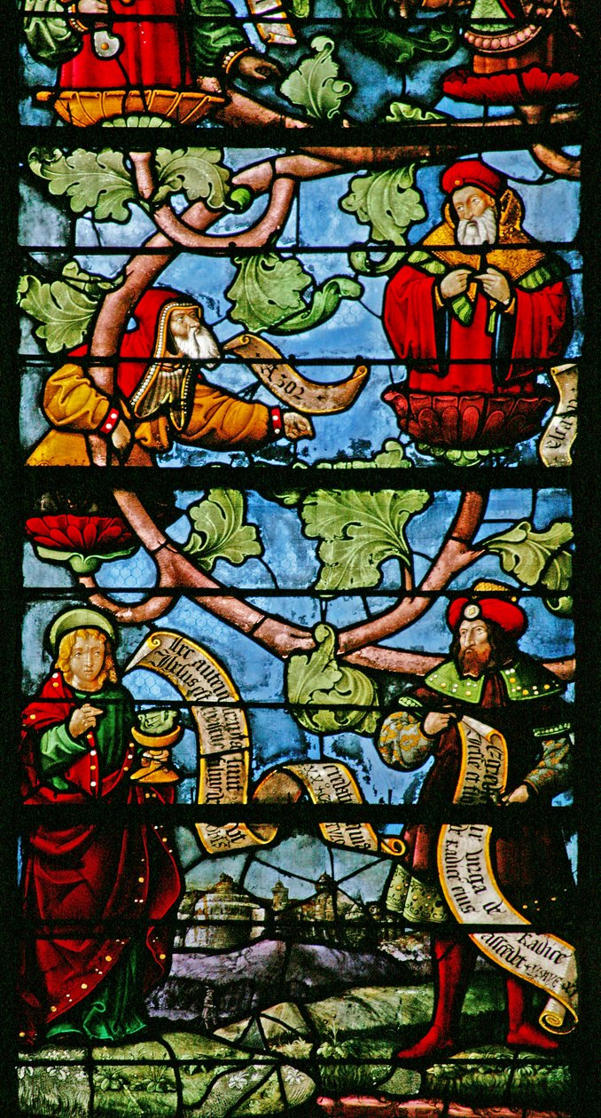Der Baum Jesse mit dem Heiligen Johannes und Jesaja von French School