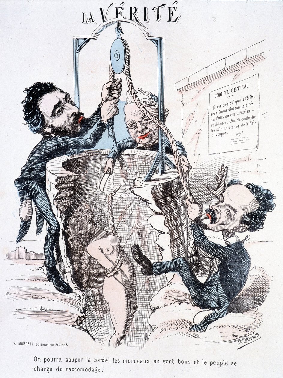 Die Wahrheit - Wir können das Seil durchschneiden, die Stücke sind gut und die Leute kümmern sich um das Mahlen (Thiers, Rochefort und... um einen Brunnen) von French School
