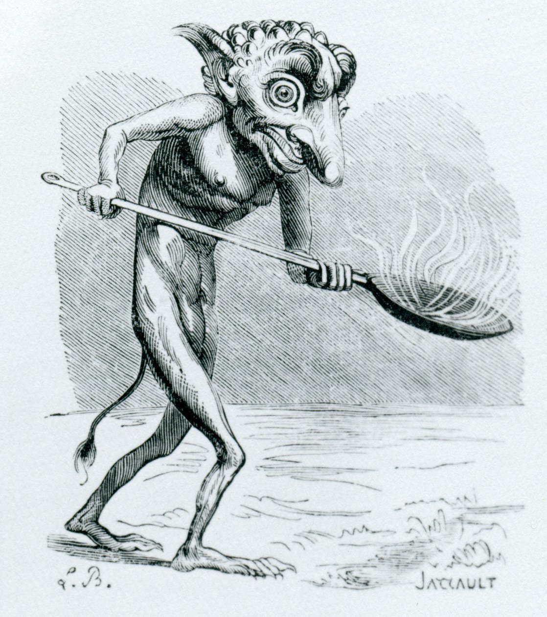 Der Ukobach, Illustration aus dem Dictionnaire Infernal von Jacques Albin Simon Collin de Plancy von French School