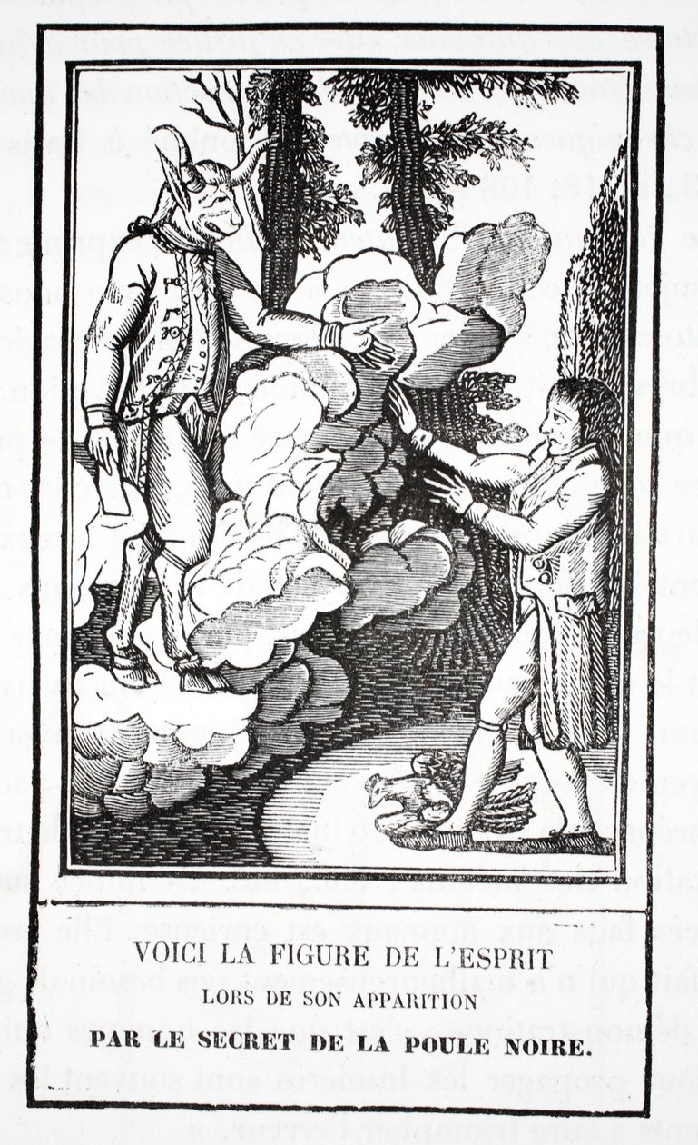 Die Erscheinung des Geistes, ein Geheimnis der Schwarzen Henne von French School