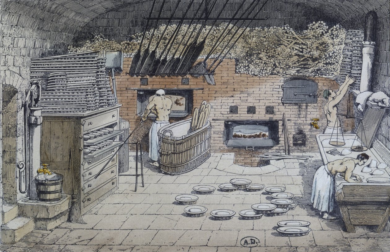 Der Bäcker, Illustration aus der Revue de l