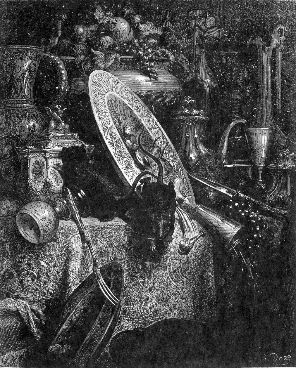 Die Stadtmaus und die Feldmaus - in „Fables de La Fontaine“ von French School