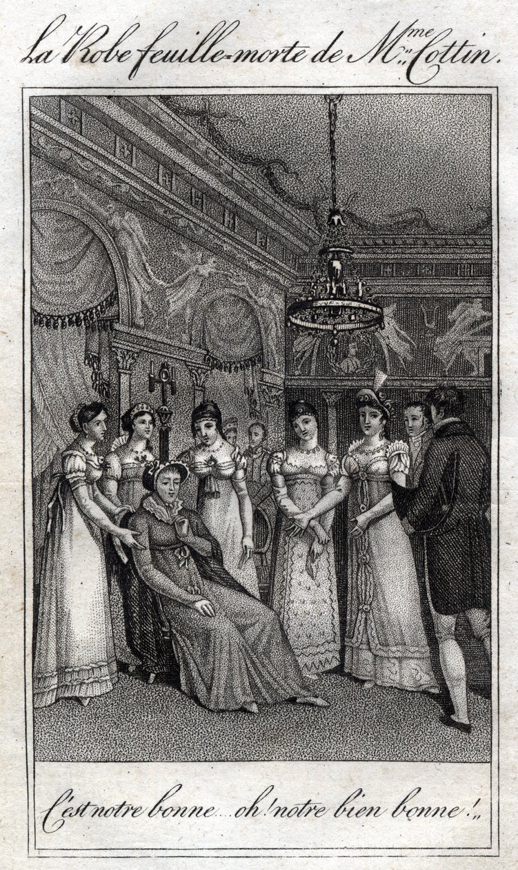 Das tote Blätterkleid von Madame Cottin (Sophie Cottin Rostand) (1770-1807), französische Schriftstellerin. von French School