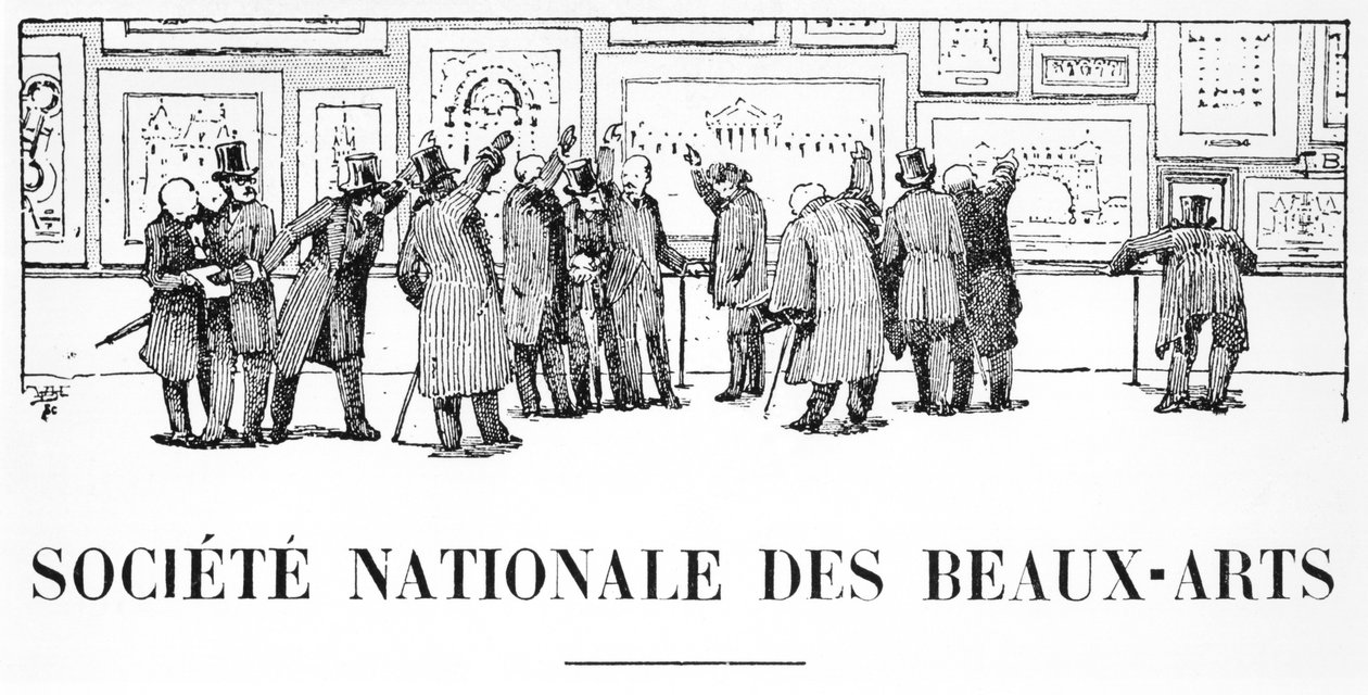 Die Abteilung für Architektur, Société Nationale des Beaux-Arts, Salon von 1910, Illustration aus L