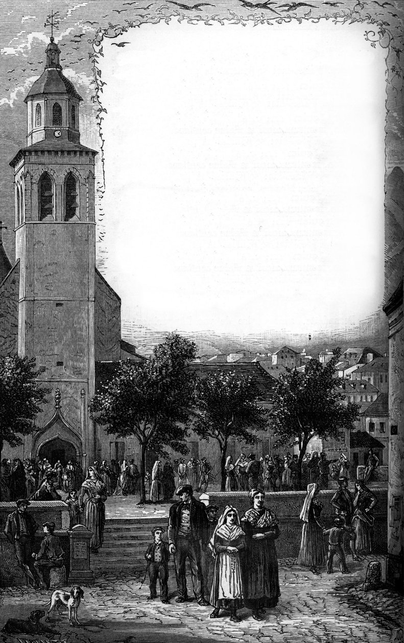 Die Familie von Bernadette Soubirous (1844-1879) in Lourdes, Hautes Pyrenees (65) von French School