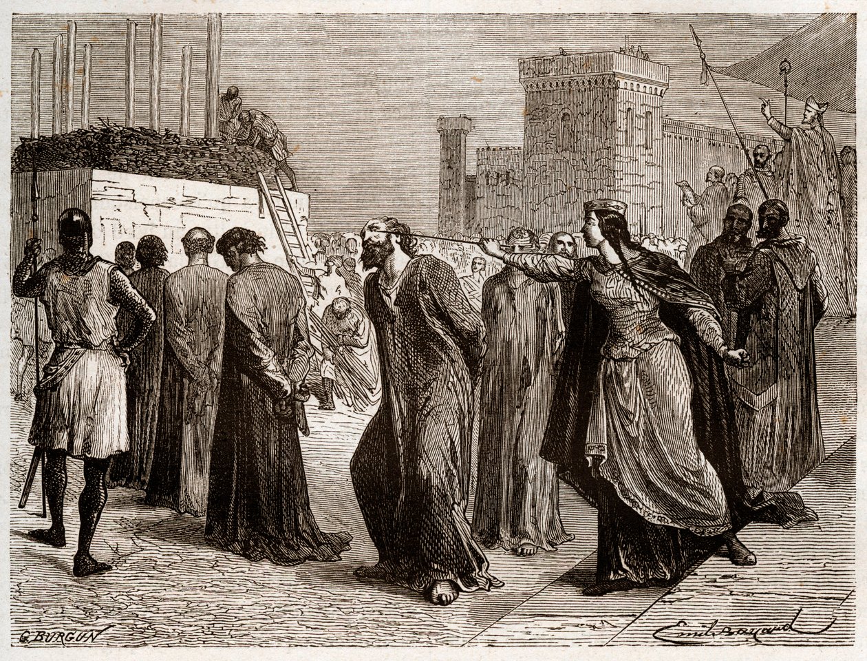 Die Häresie in Orléans im Jahr 1022 - Der Fall der Häretiker von Orléans: Kanoniker wurden wegen Häresie in Orléans im Jahr 1022 zum Scheiterhaufen verurteilt. (erster Scheiterhaufen in der Geschichte des Kampfes gegen Häresie im Westen unter der Herrschaf von French School