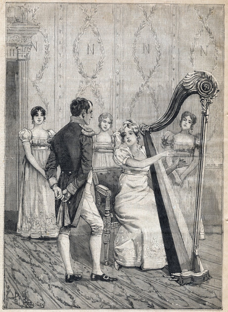 Theatre de la Porte Saint Martin, wo ein Stück mit dem Titel „Napoleon“ gespielt wird, in "Le Petit Parisien" am 17.12.1893 (Gravur) von French School