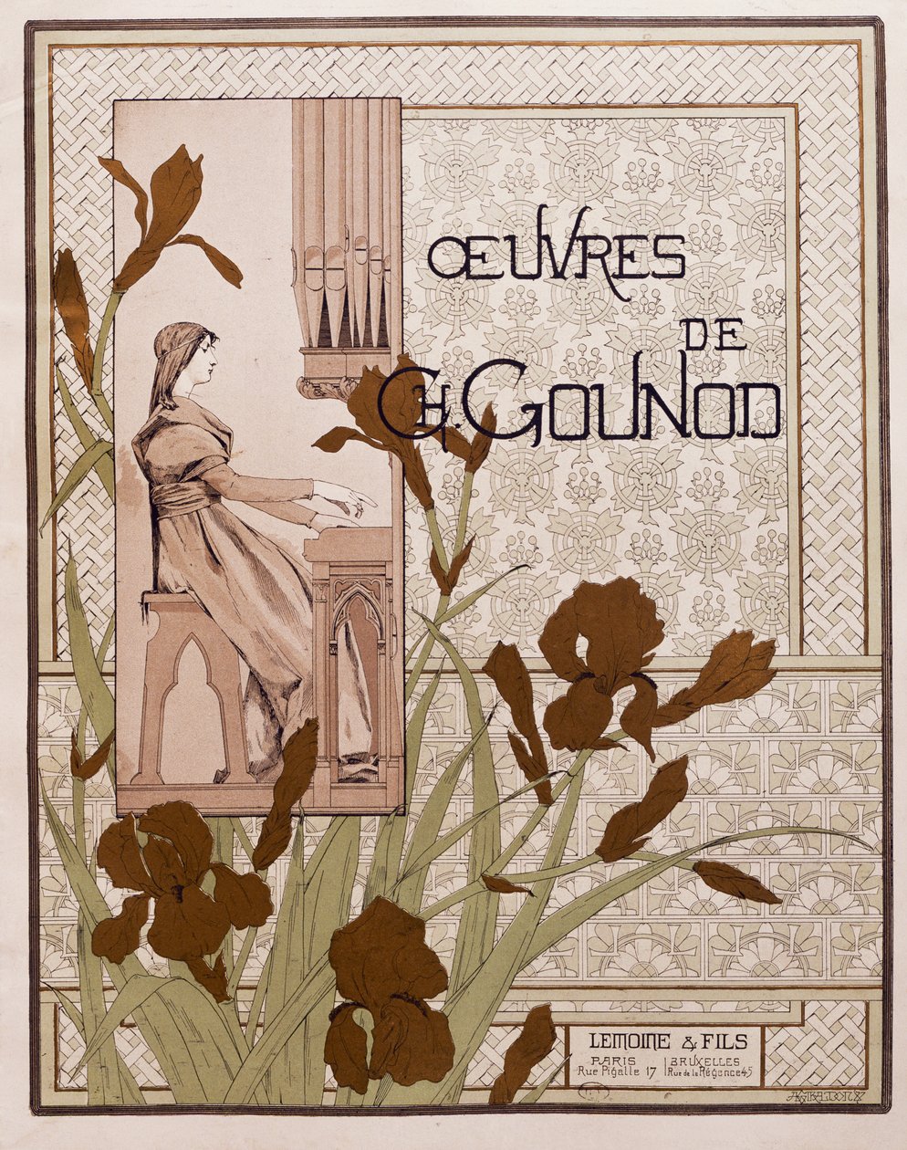 Titelseite der Sammlung von Opern, von Charles Gounod von French School