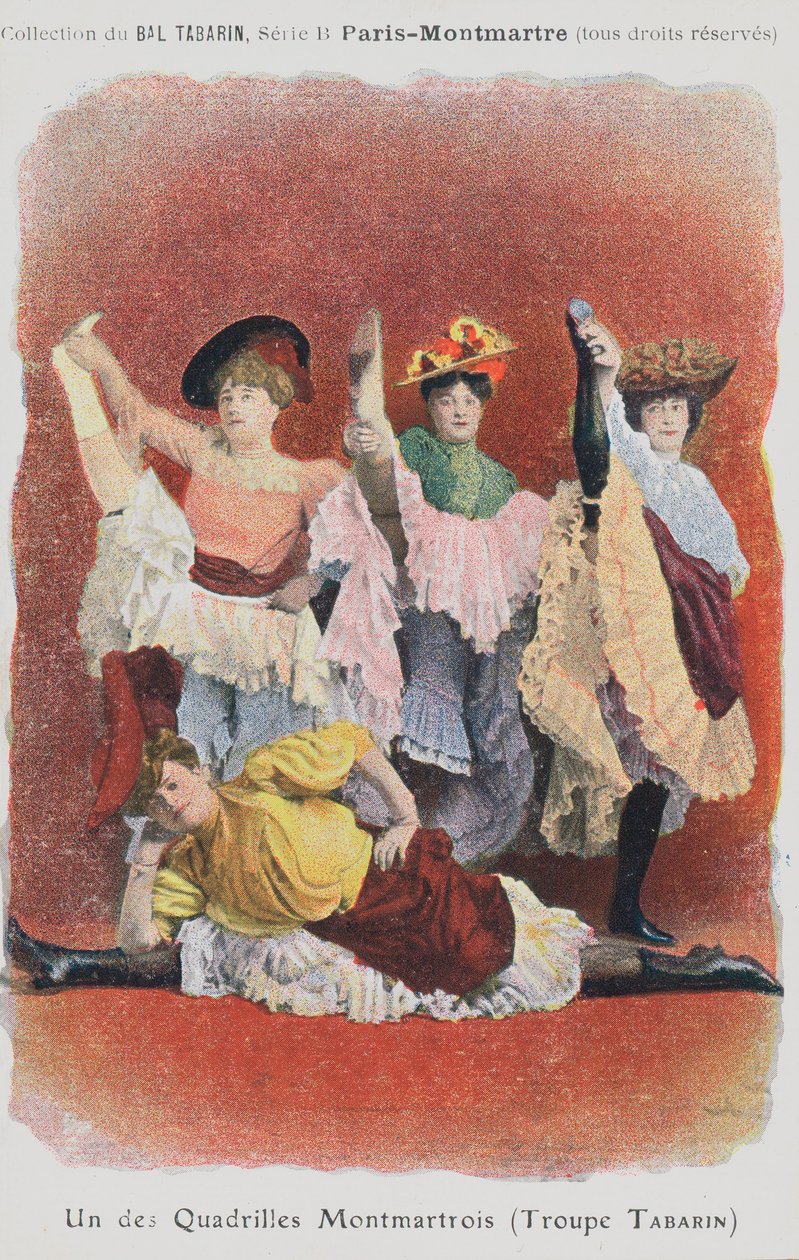 Troupe Tabarin Tänzer im Bal Tabarin von French School