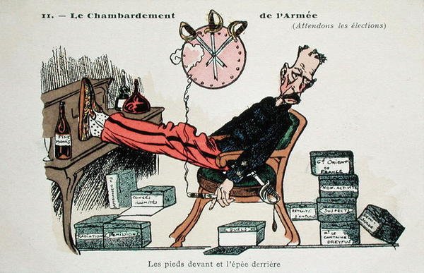 Die Armee auf den Kopf stellen (Warten wir auf die Wahlen) ca. 1904 von French School