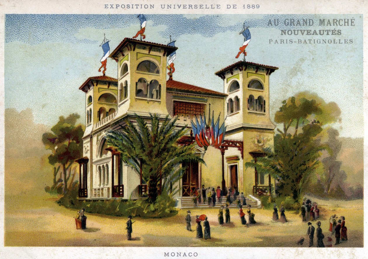 Weltausstellung 1889. Der Monaco-Pavillon von French School
