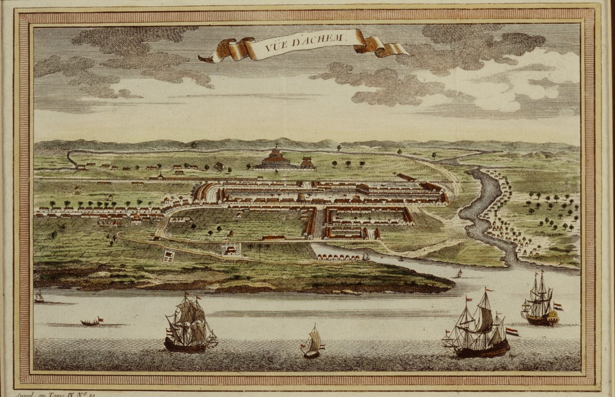 Ansicht von Banda Aceh, Sumatra, Indonesien von French School