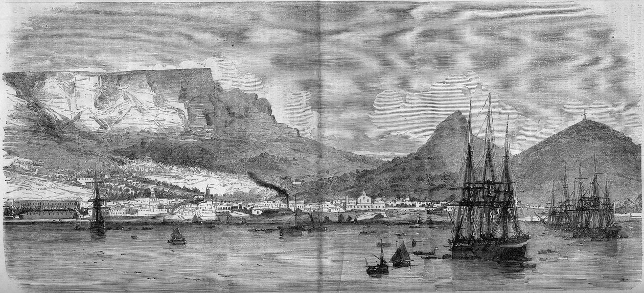 Ansicht von Kapstadt, Südafrika von French School
