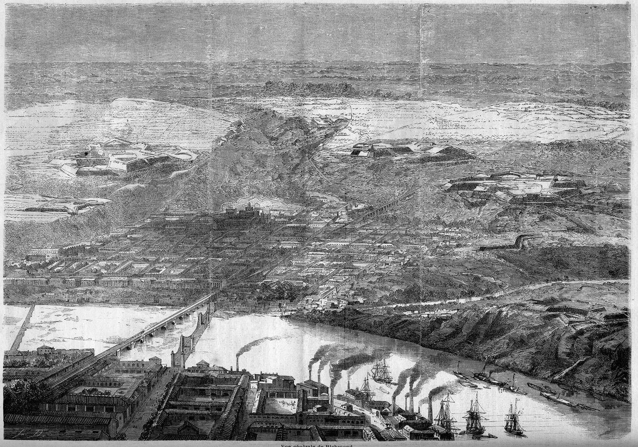 Ansicht von Richmond City, Virginia, Vereinigte Staaten von French School
