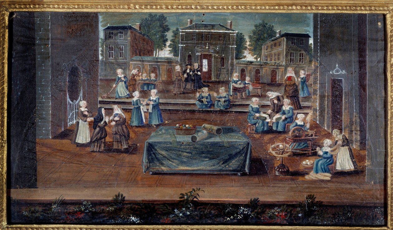 Ansicht des Hauses von Saint Cyr von French School