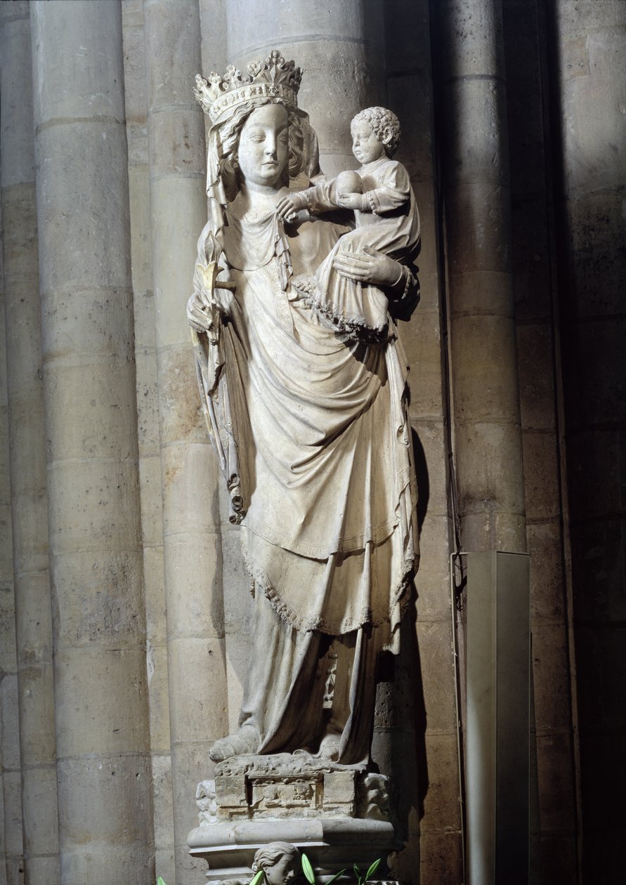 Jungfrau und Kind, bekannt als Notre-Dame de Paris von French School