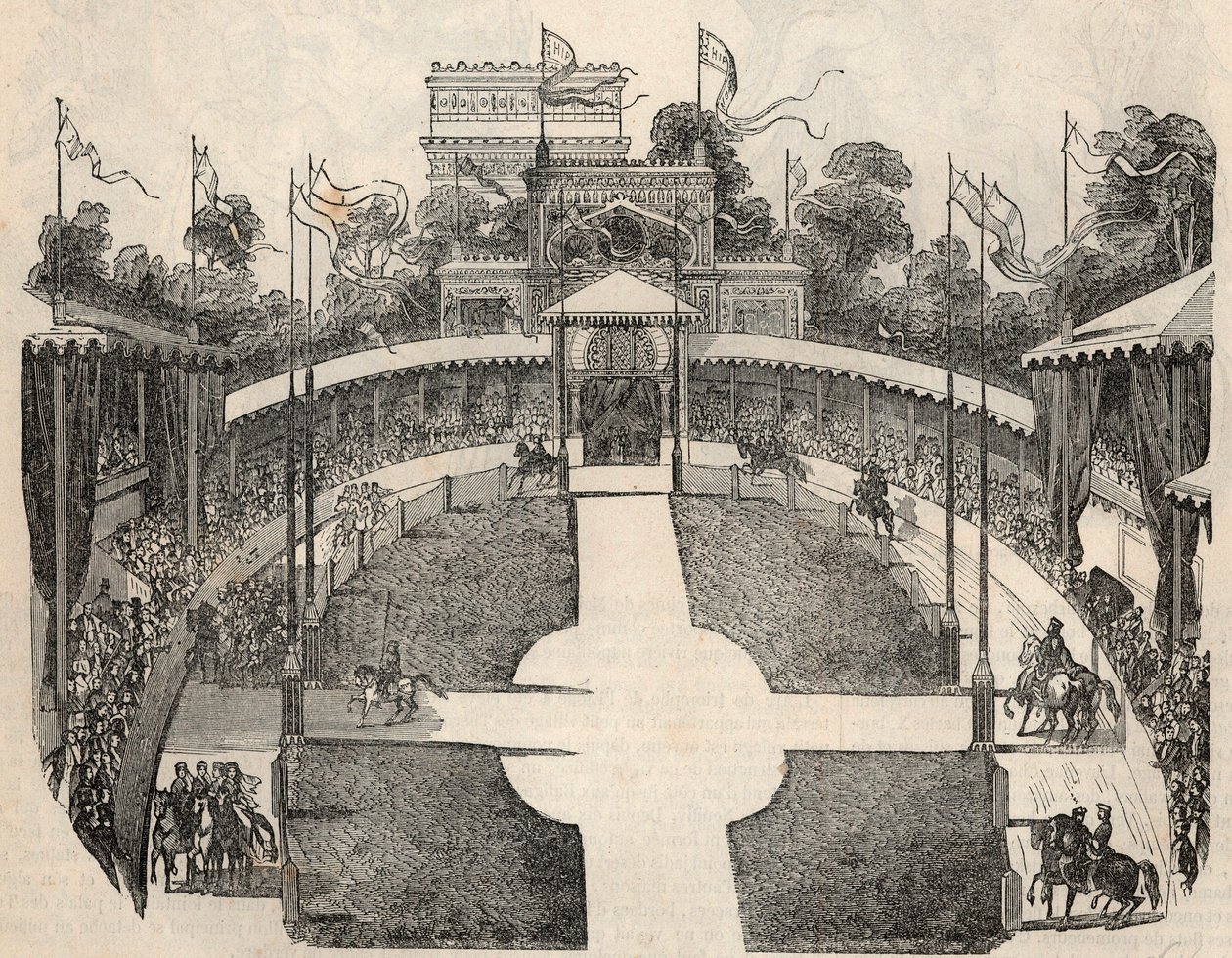 Innenansicht des Hippodroms an der Place de l