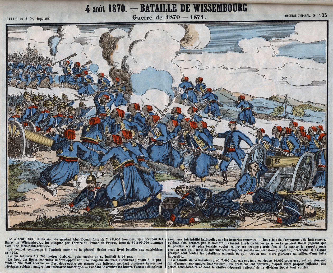 Krieg von 1870-1871: Schlacht von Wissembourg, 4. August von French School