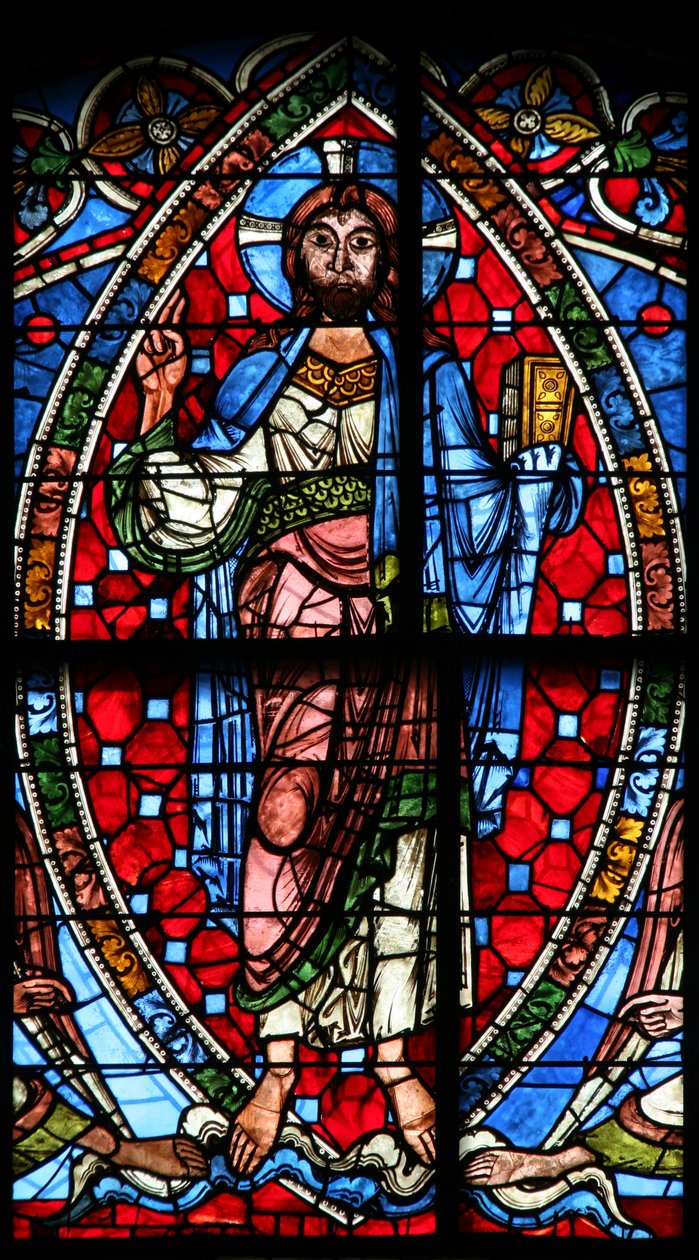 Fenster Nr. 0, Darstellung der Himmelfahrt von French School