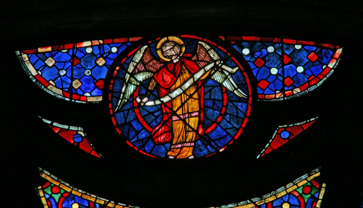 Fenster w115, einen Engel darstellend von French School