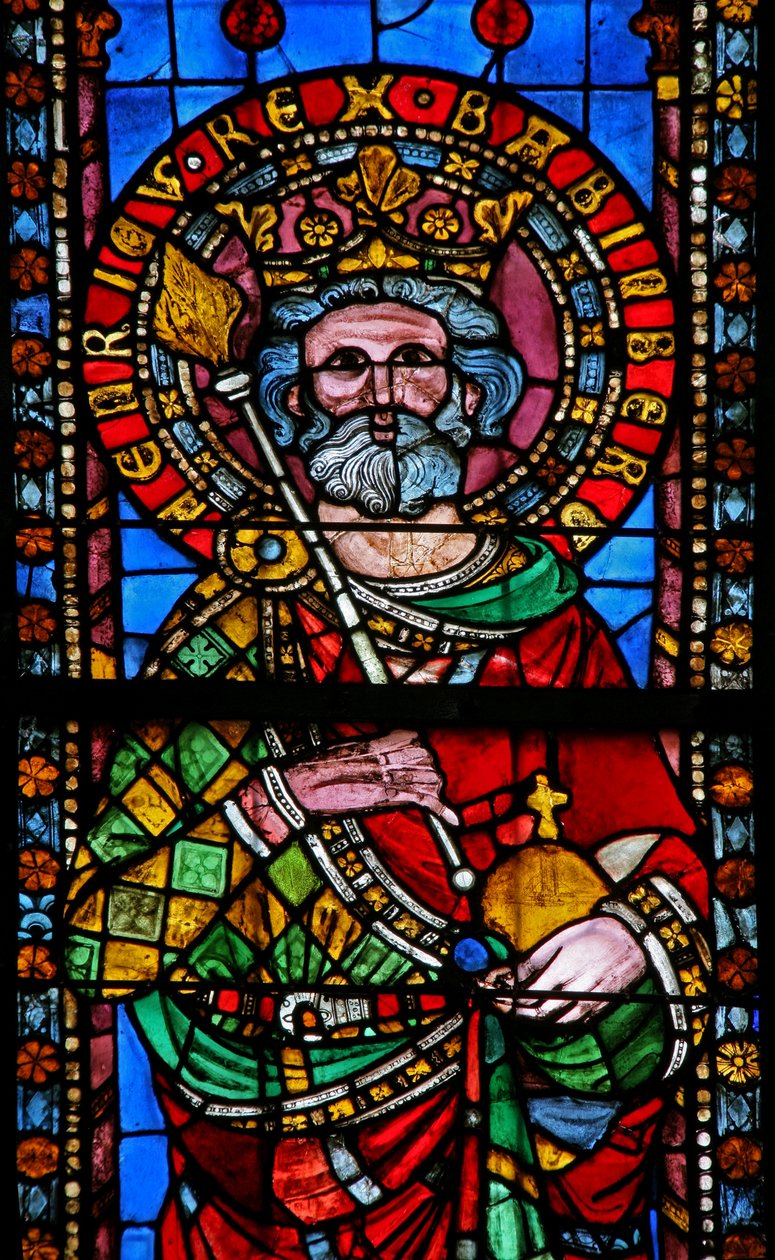 Fenster w11 mit Kaiser Heinrich von Bamberg von French School