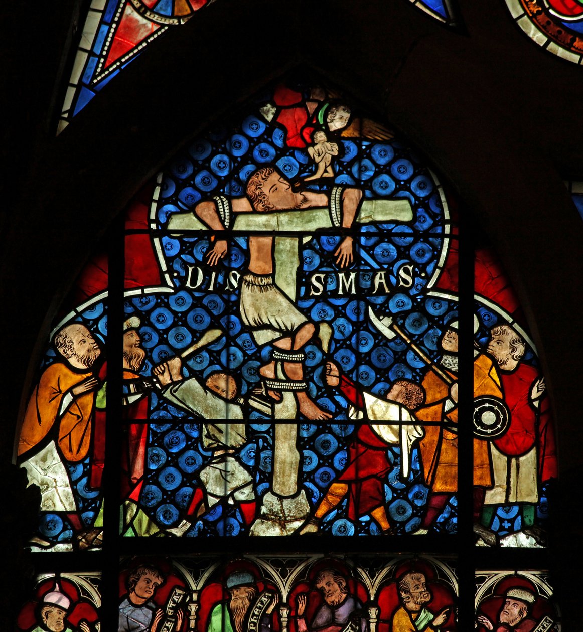 Der reuige Dieb bei der Kreuzigung von French School