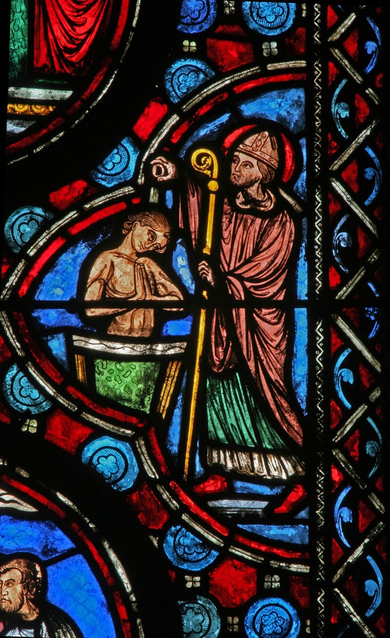 Fenster w1, Taufszene aus dem Leben des hl. Martin von French School