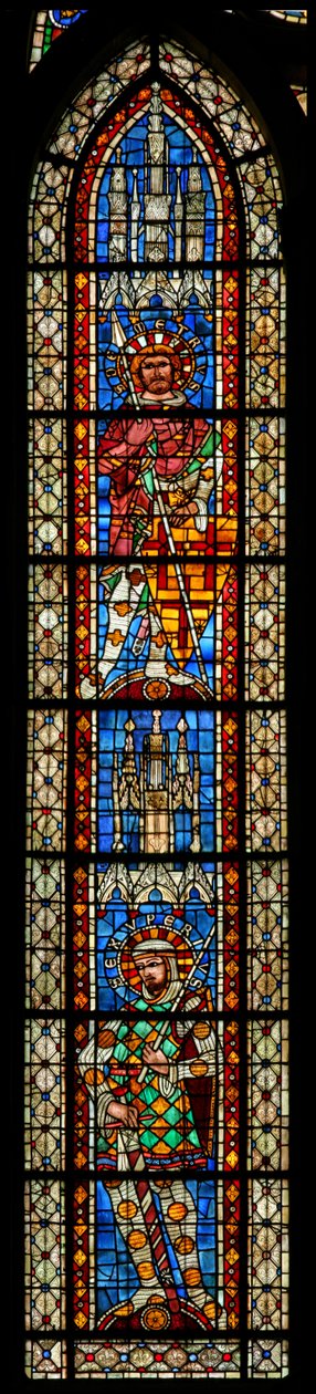 Fenster w203 mit dem heiligen Exuperius und dem heiligen Demetrius von French School