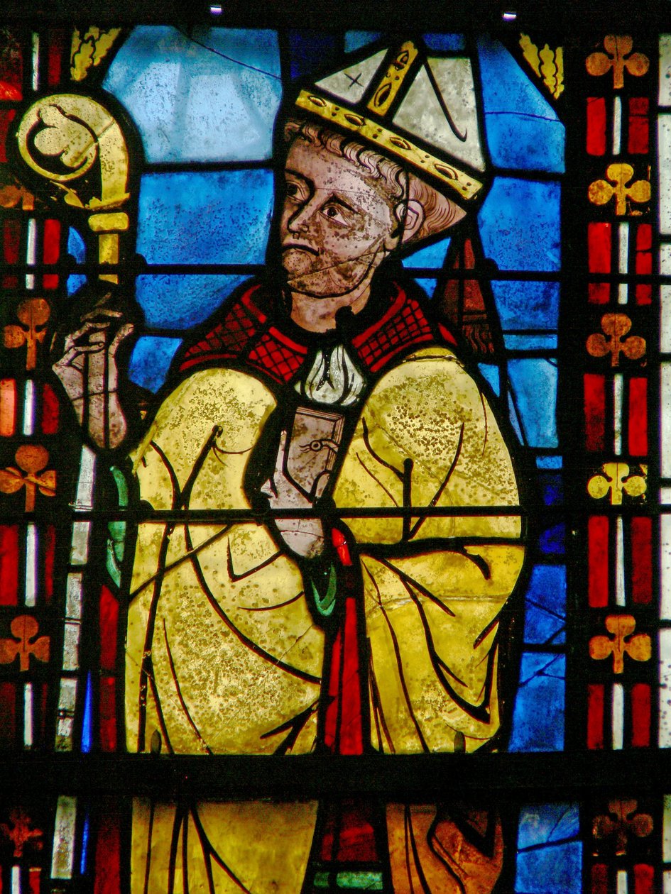 Fenster w21, das einen Stifter darstellt - Jean de Bernieres von French School