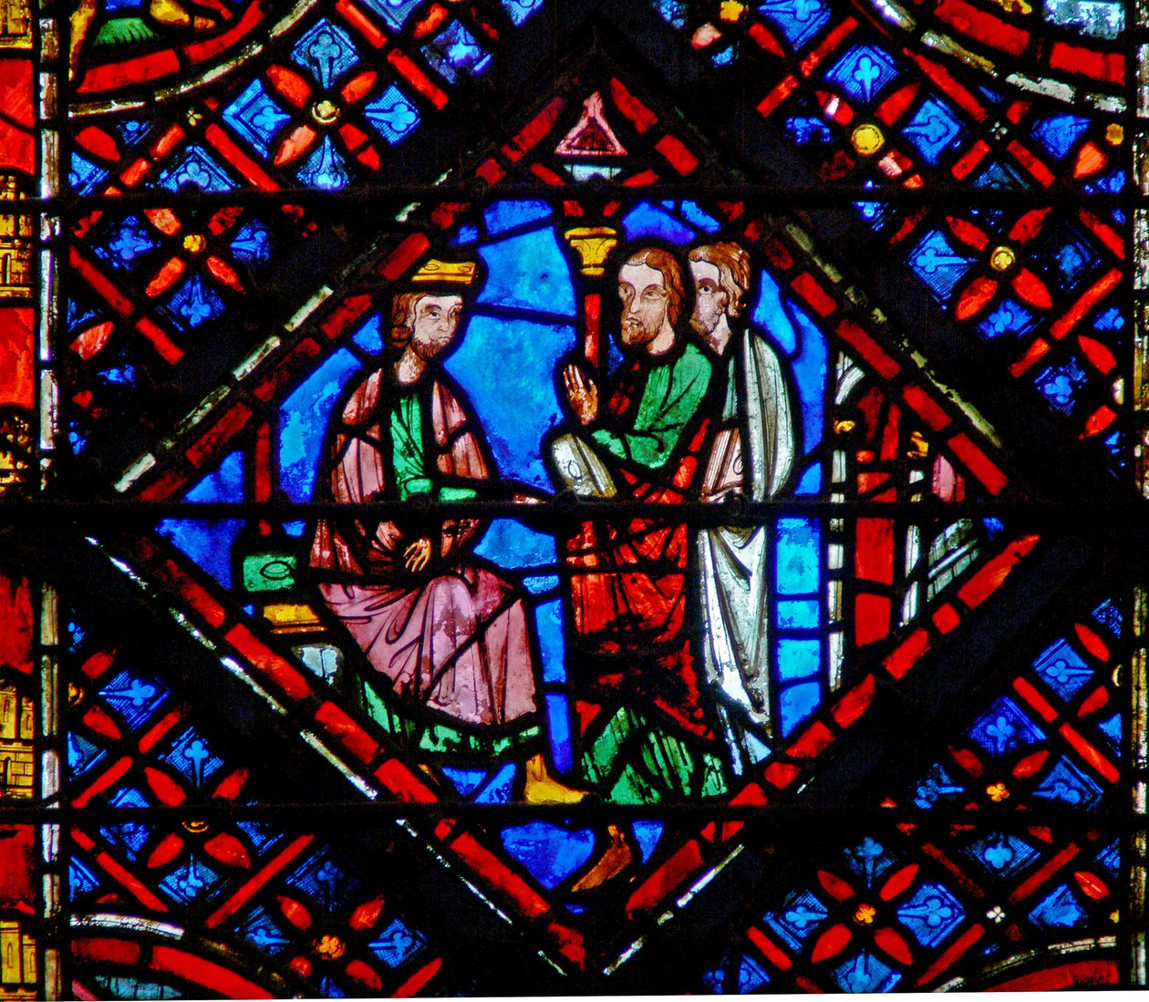 Moses und Aaron vor dem Pharao von French School