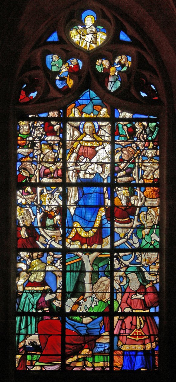 Fenster w4, Darstellung des Jessebaums von French School