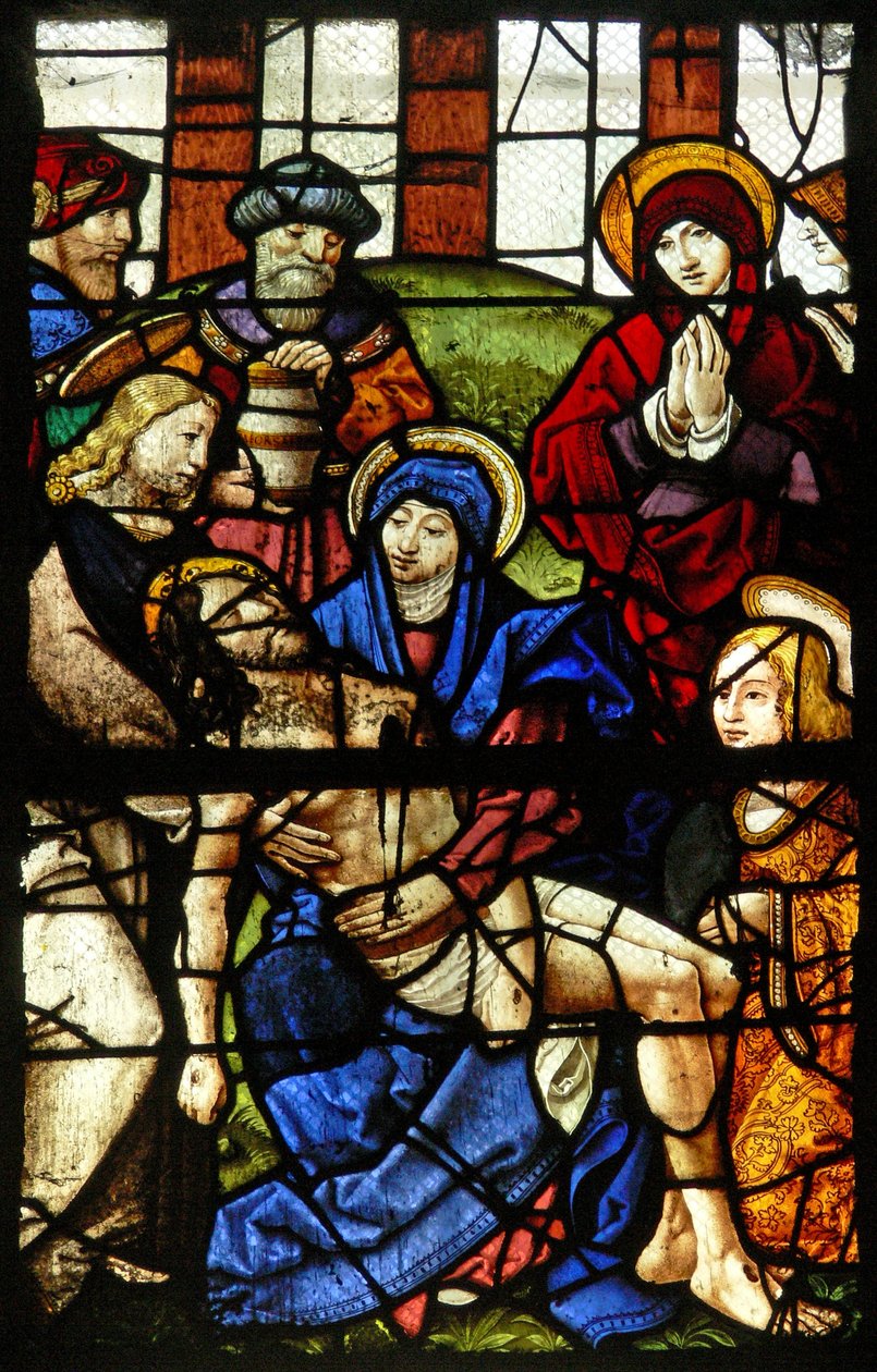 Fenster w5, die Pietà von French School