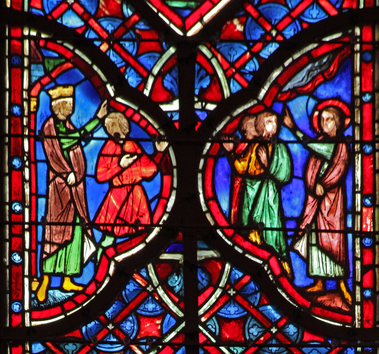 Jesaja vor König Achaz. Jesaja 7:14 von French School