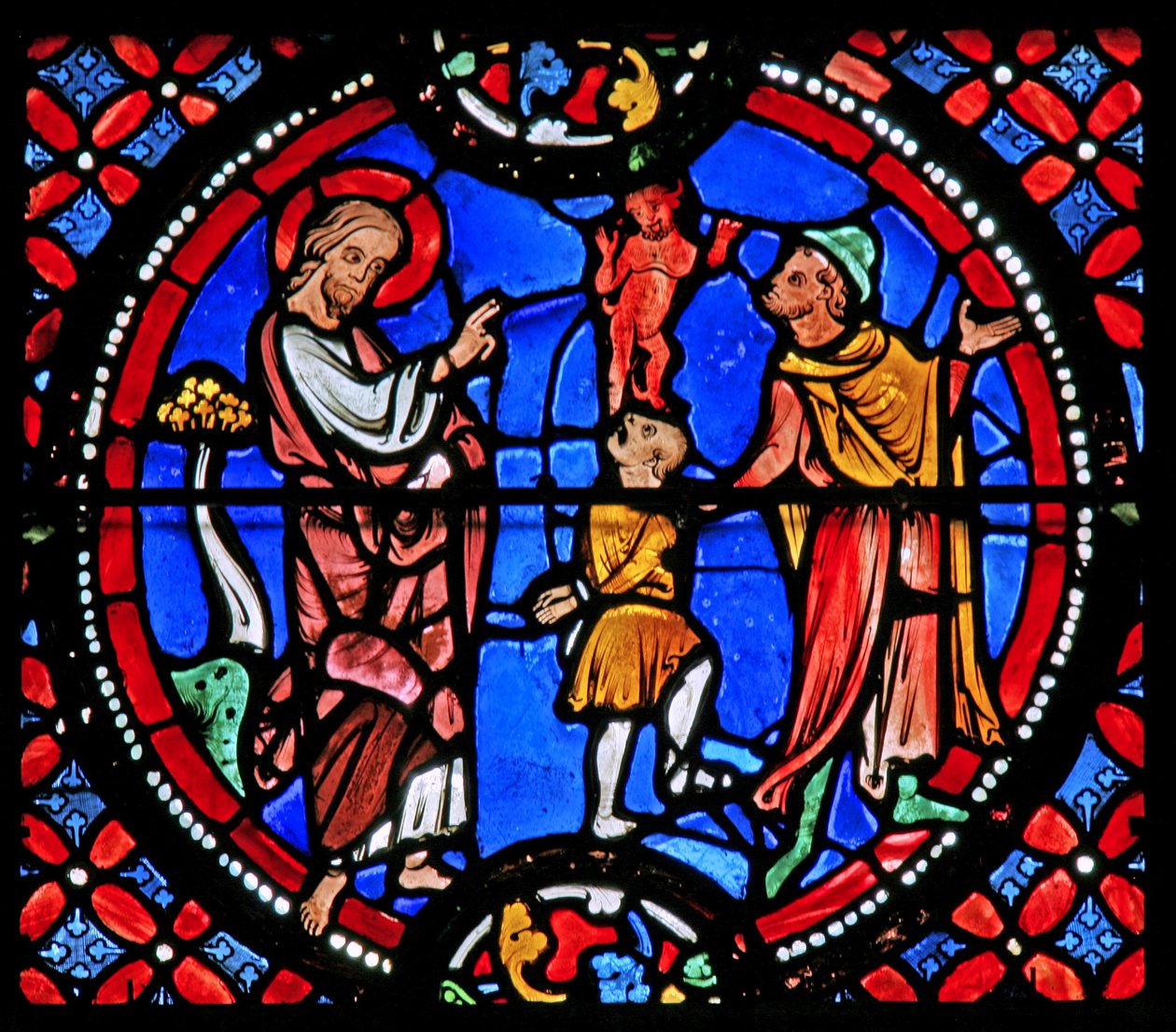 St. Andreas treibt einen Dämon aus von French School