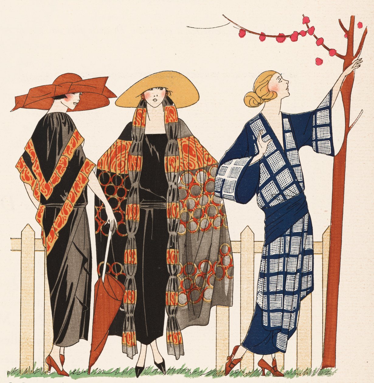 Damenmode bei den Rennen von Madeleine und Madeleine von French School